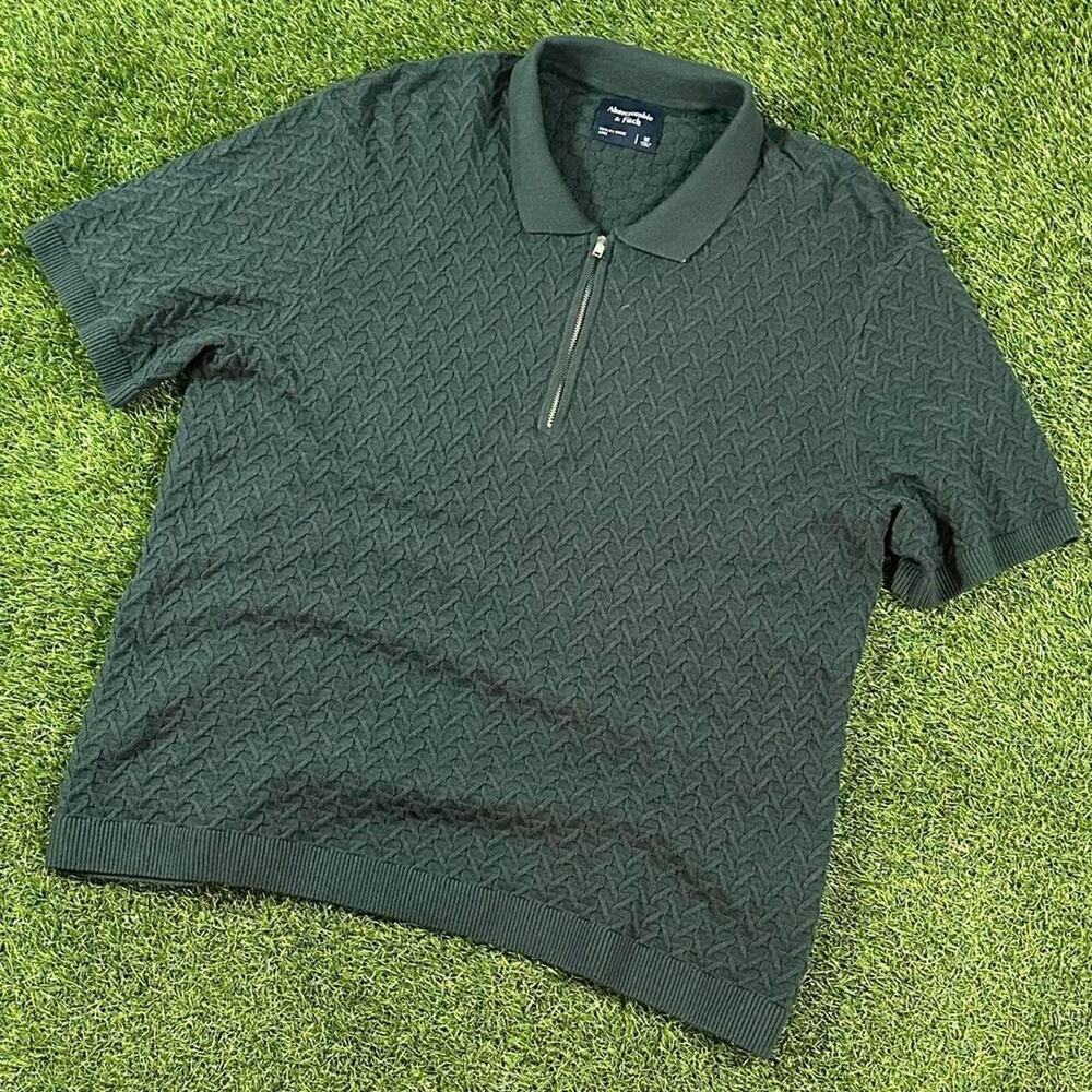 Abercrombie & Fitch Dark Green Polo Shirt